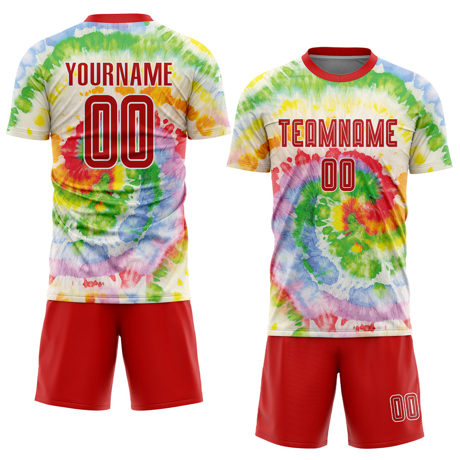 Custom Tie Dye Soccer Jersey Uniform - yoursoccershop