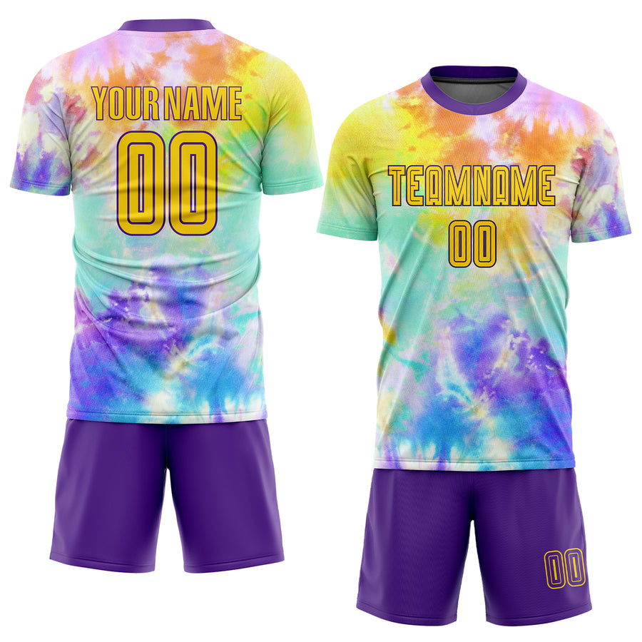 Custom Tie Dye Soccer Jersey Uniform - yoursoccershop