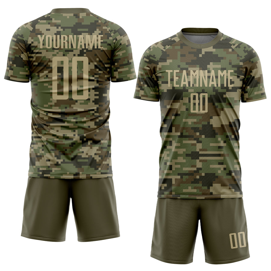 Custom Camo Soccer Jersey Uniform - yoursoccershop