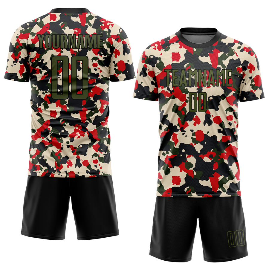 Custom Graffiti pattern Soccer Jersey Uniform - yoursoccershop