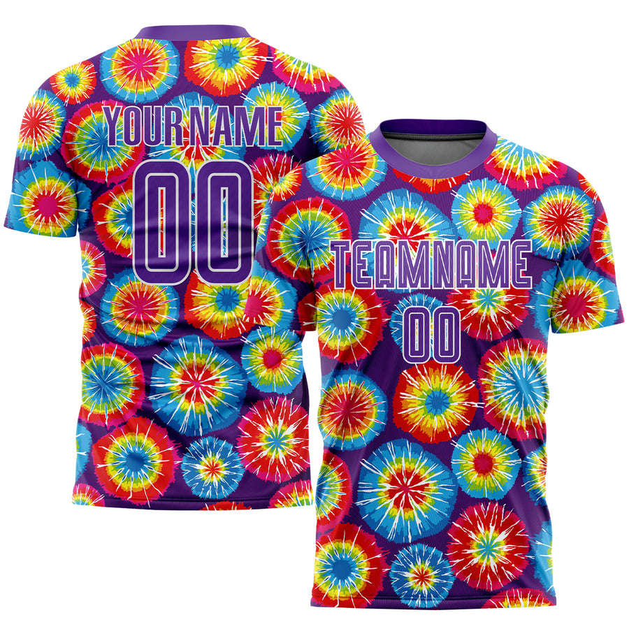 Custom Tie Dye Soccer Jersey Uniform - yoursoccershop